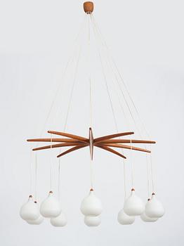 Uno & Östen Kristiansson, a ceiling lamp, Luxus, Vittsjö, Sweden 1950-60s.