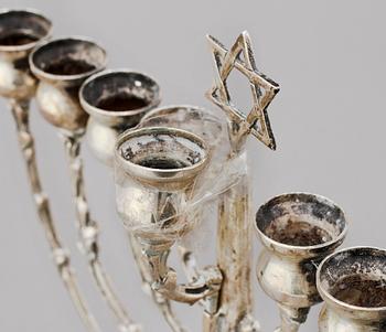 PARTI SILVER, 2 delar, Judeica, låghaltigt samt sterling, Israel, 1900-talets mitt.