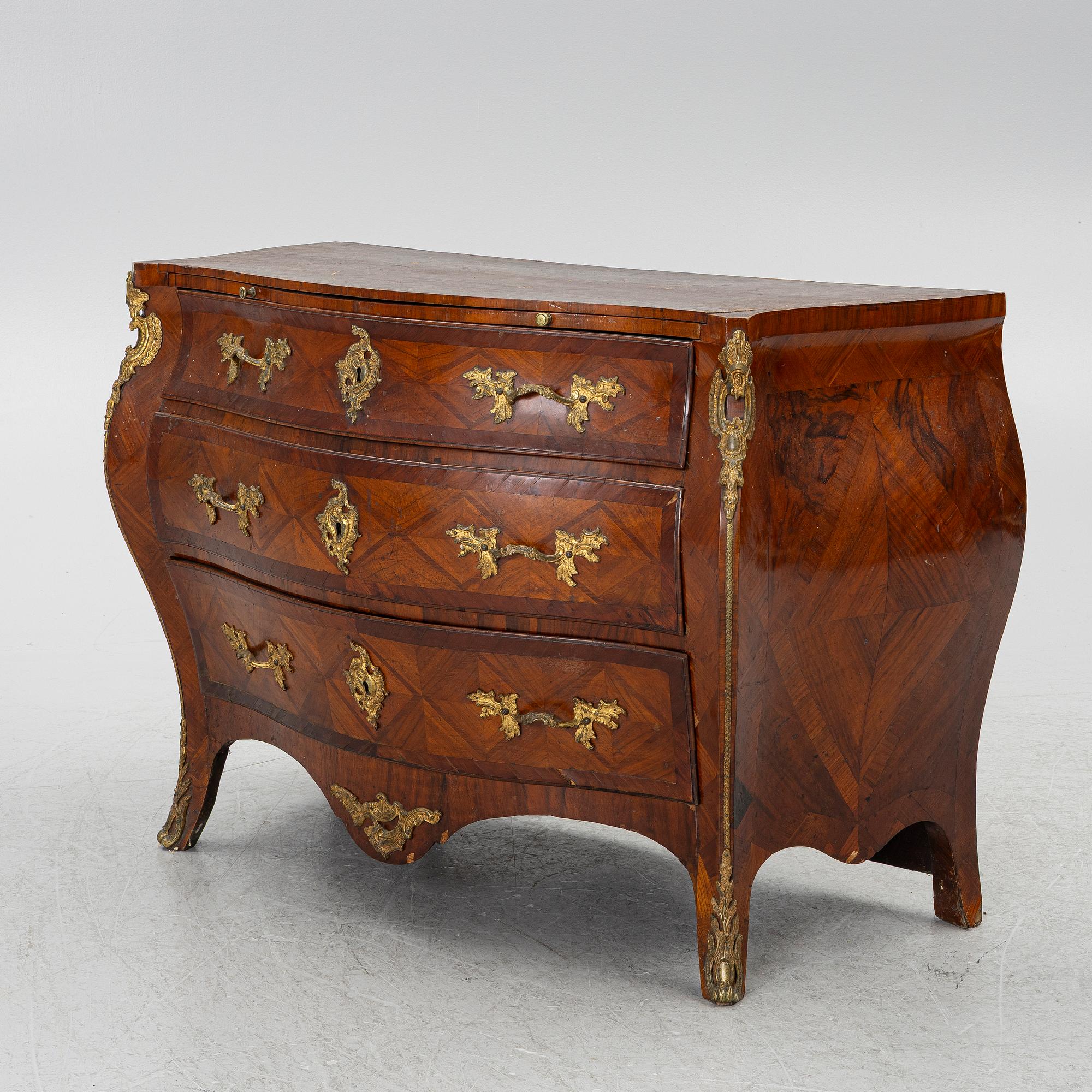Chest of drawers, second half of the 18th century, Rococo,