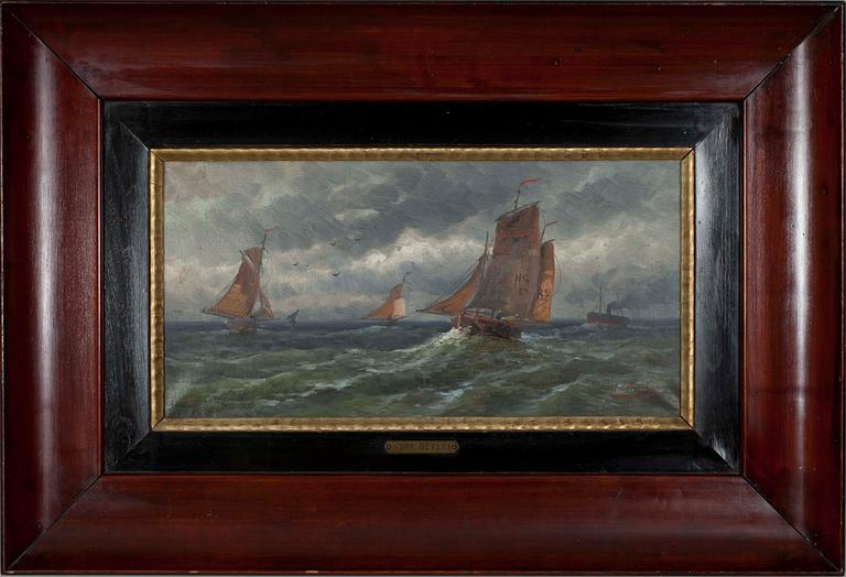 GIOVANNI OTTINI, olja på duk, sign., Italien, 1800-talets slut.