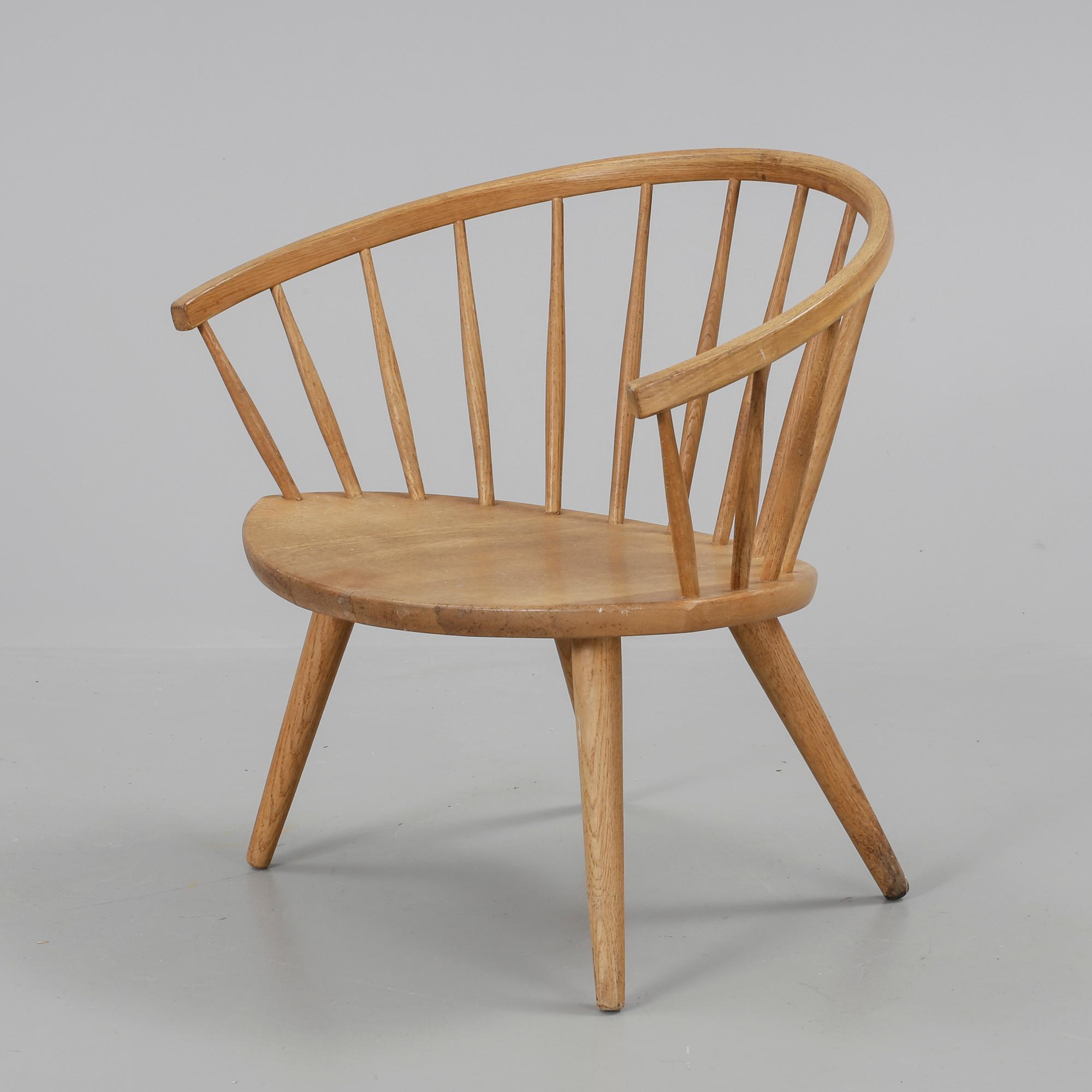 KARMSTOL, "Arka", Yngve Ekström, modellen formgiven 1955.