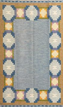 INGEGERD SILOW, MATTA, rölakan, ca 230 x 160 cm, signerad IS (Ingegerd Silow).