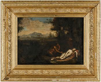 NICOLAS POUSSIN, hans efterföljd, olja på duk, 16/1700-tal.
