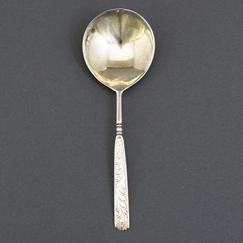 A Norweigian 17th centur4y silver spoon, unmarked.