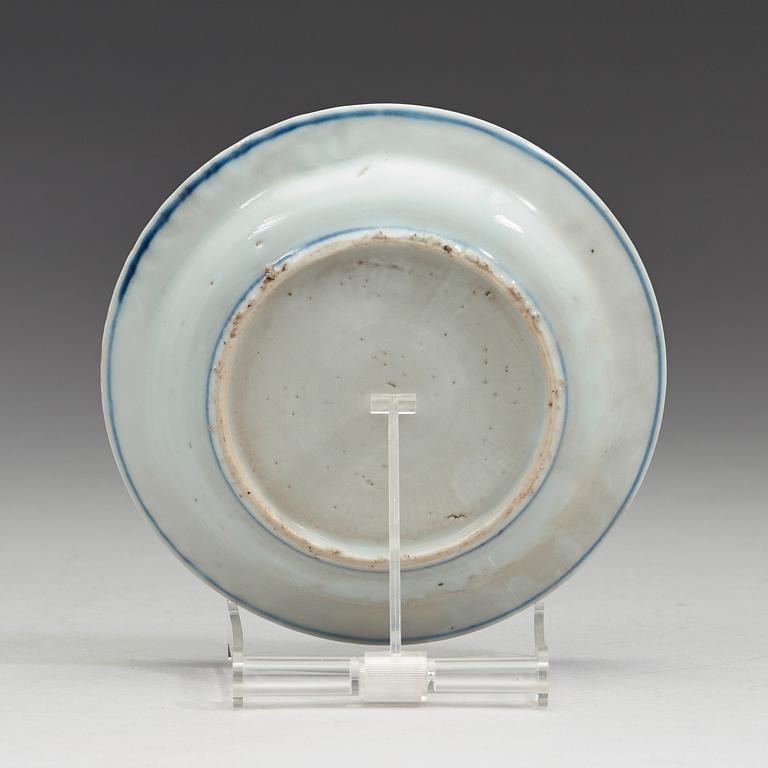 A set of six blue and white dishes, Mingdynasty, Tianqi/Chongzhen (1621-1644).