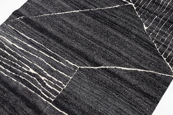 Rug, India, "Fields, Landscape". approx. 205 x 143 cm.