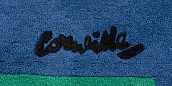 Beverloo Corneille matta, tuftad, signerad och numrerad 50/100, ca 205x205 cm.