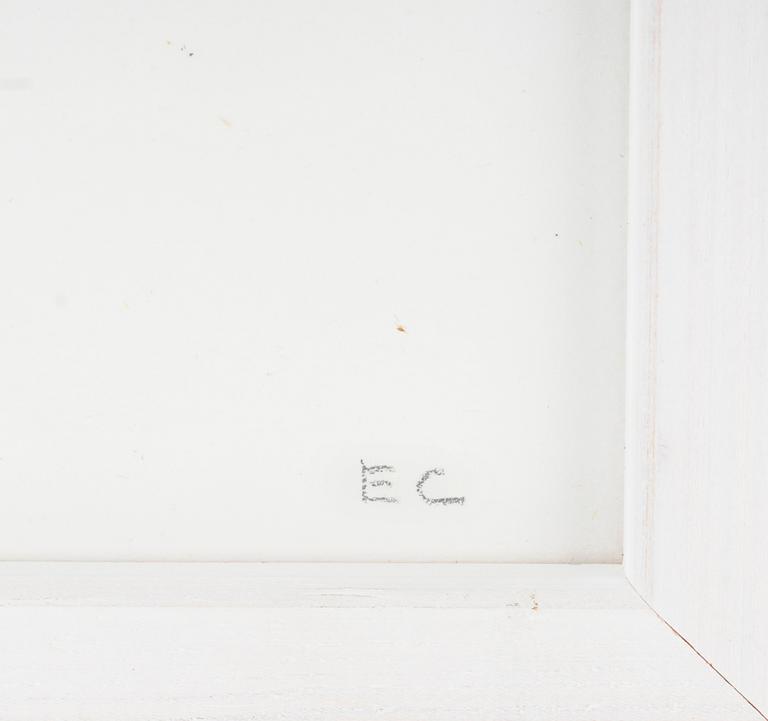 ERIK CHAMBERT, plexiglas, monogramsign.