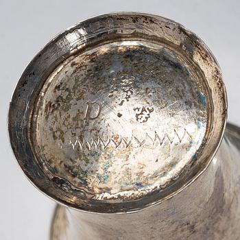 Two Swedish silver beakers and a tumbler, Stockholm, second half of the 18th century - early 19th century.