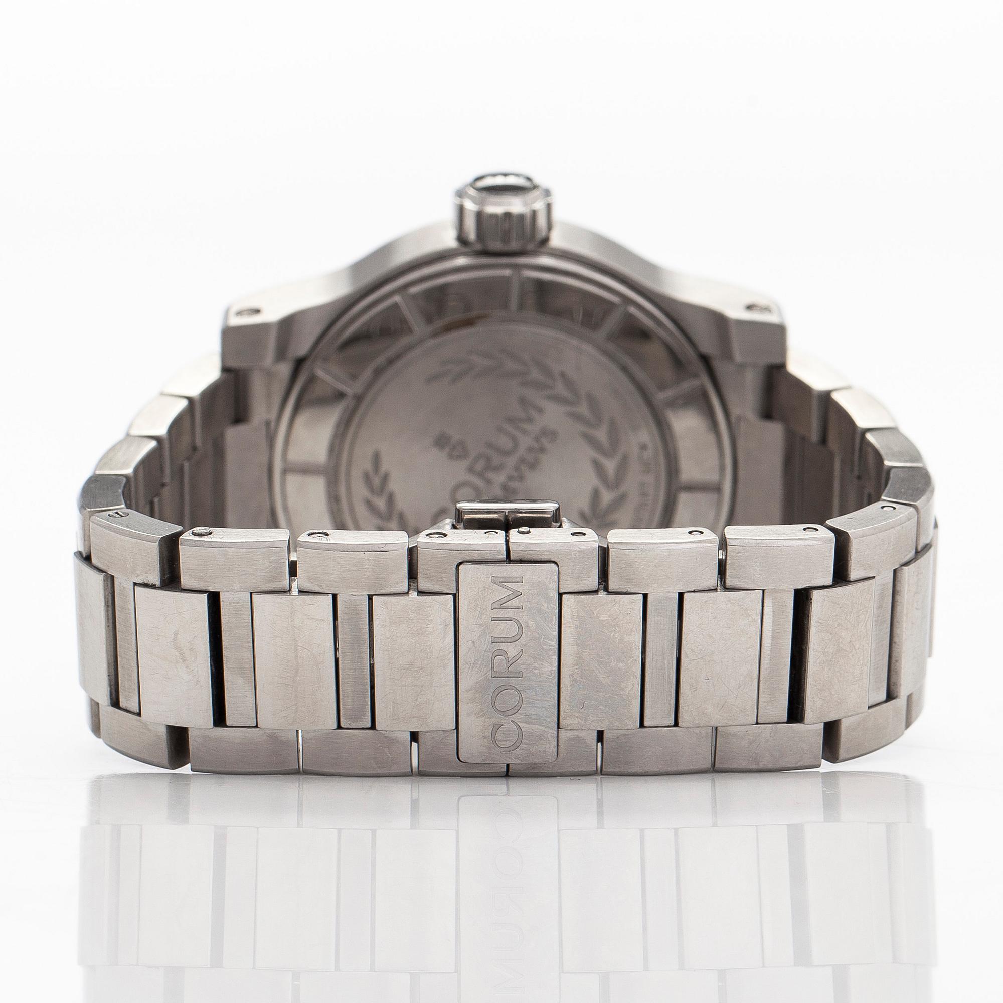 Corum, Romulus, wristwatch, 42 mm.