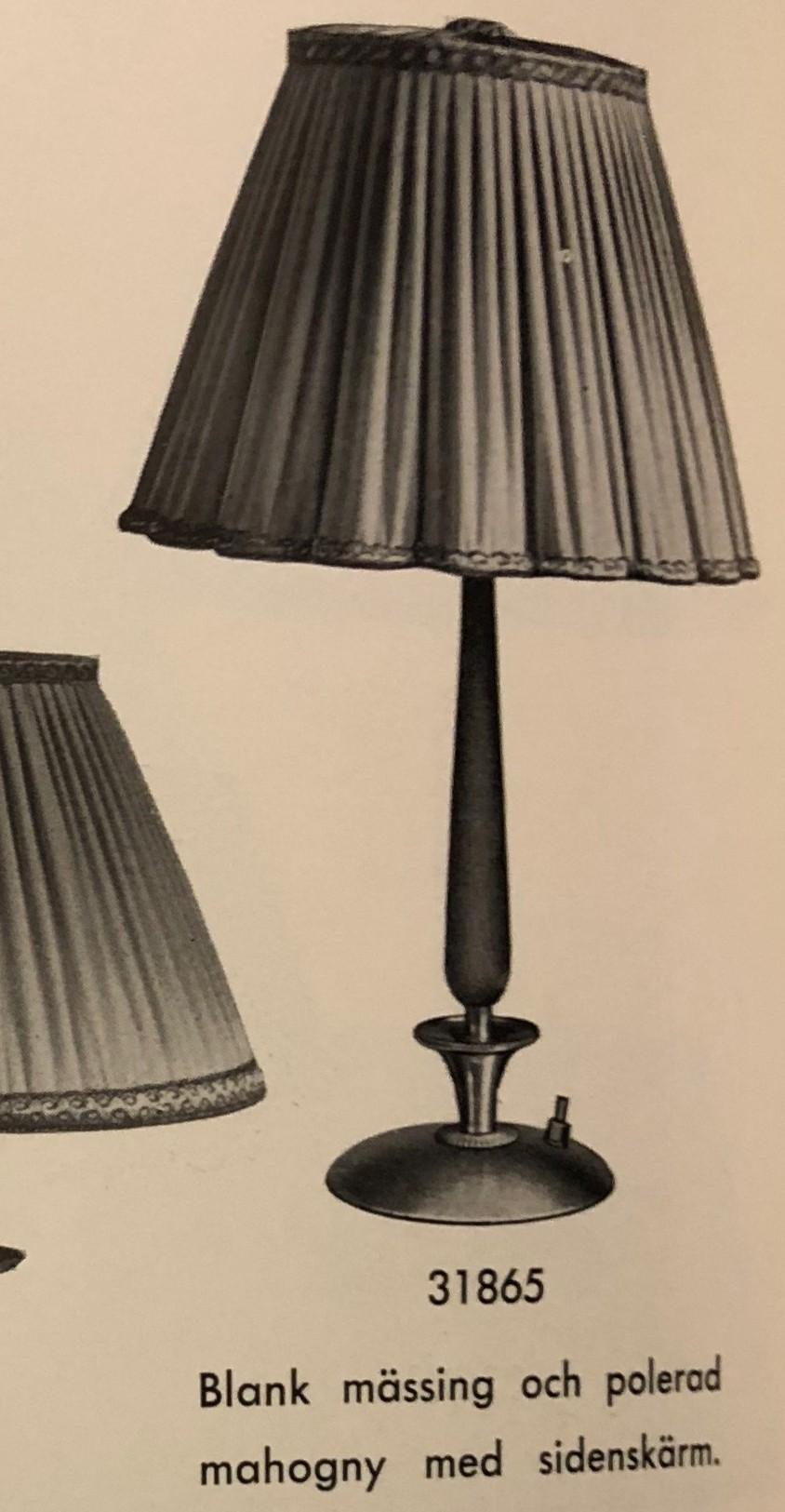 Bertil Brisborg, a table lamp, model 31865, Nordiska Kompaniet, 1940s.
