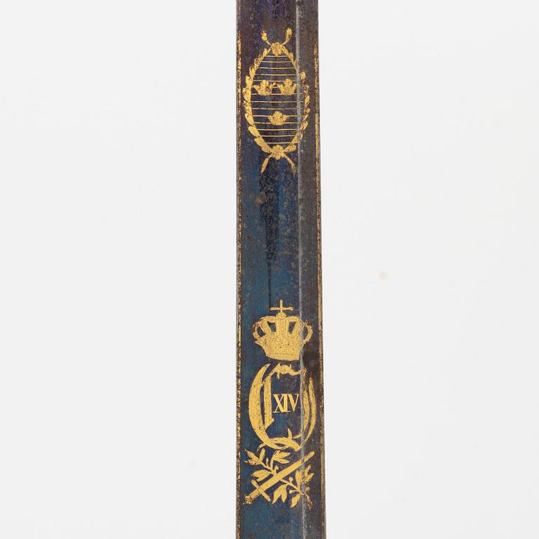 A Swedish infantry officers's sword, 1820s/30s.