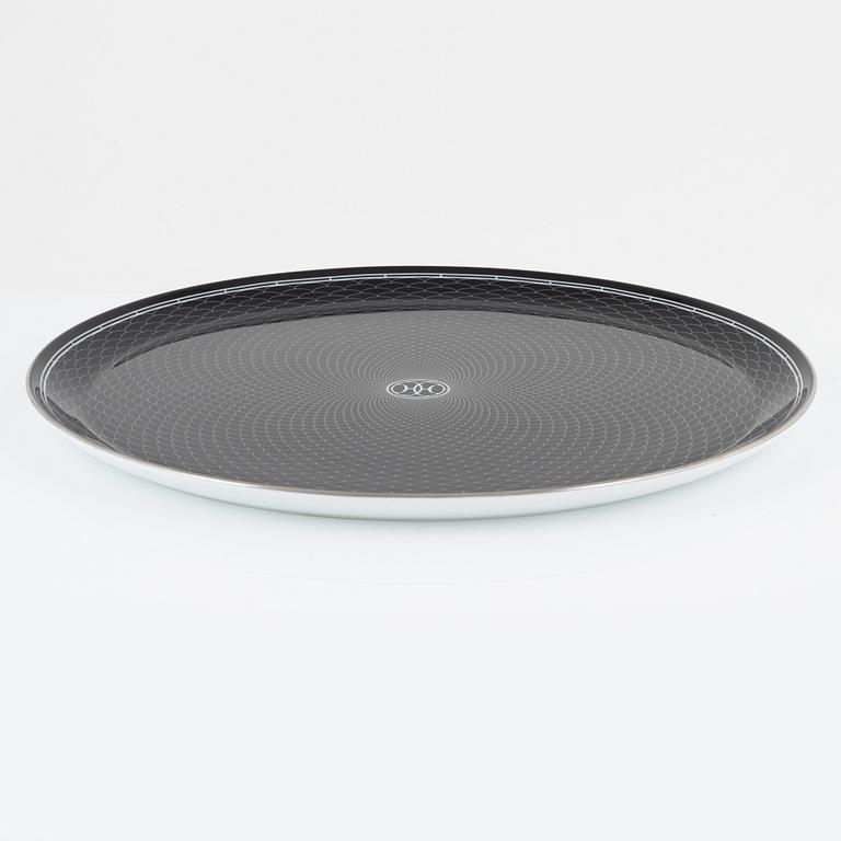 Hermès, serving platter, "Grand Plateau Rond H Deco".