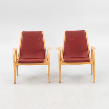 Yngve Ekström, a pair of 'Laminett' armchairs, Swedese.