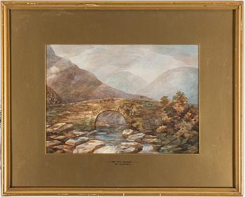 WILLIAM GLOVER, watercolour, signed.