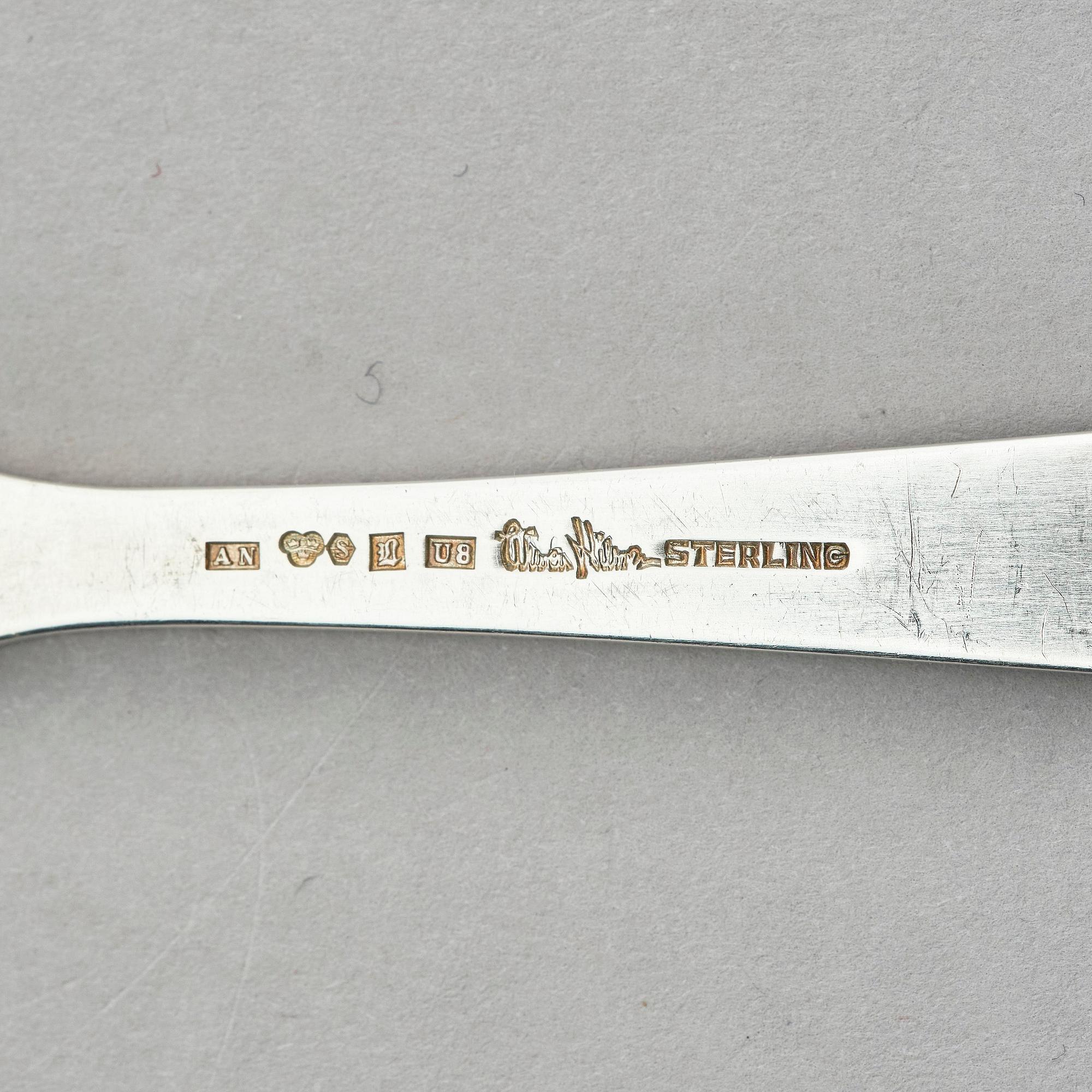 Wiwen Nilsson, a sterling silver cutlery-set of 61 pieces, Lund, Sweden 1946.
