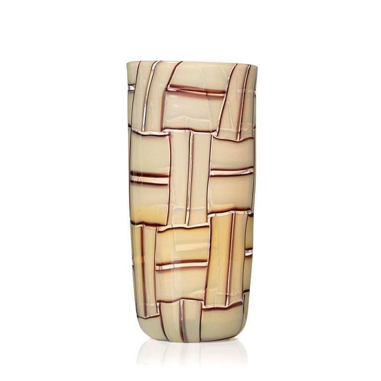 Ercole Barovier, a 'Sidone' glass vase, Barovier e Toso, Murano Italy 1950-60s.
