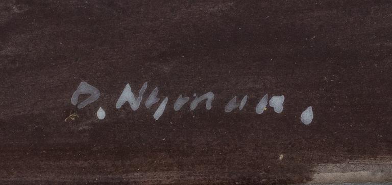 OLLE NYMAN, akvarell, signerad.