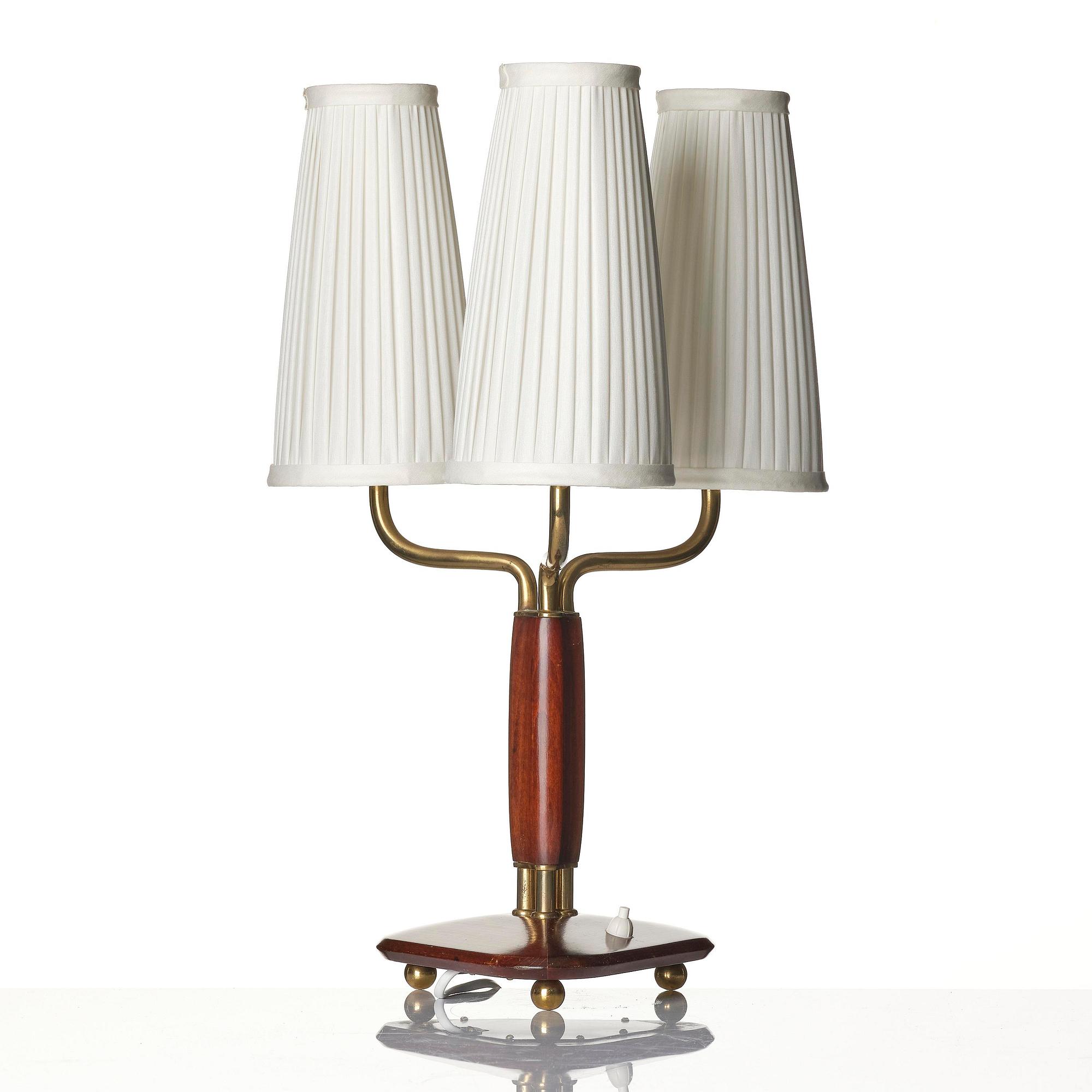 Carl-Axel Acking, a table lamp model "2687", Bröderna Malmströms Metallvarufabrik, Malmö, 1940s.