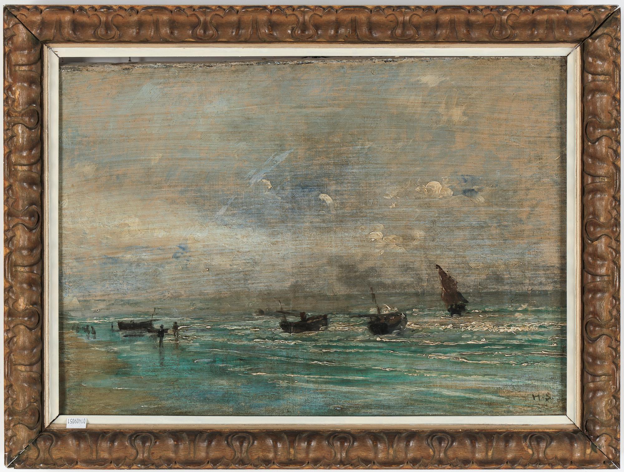 HUGO SALMSON, olja på duk. Monogramsignerad.
