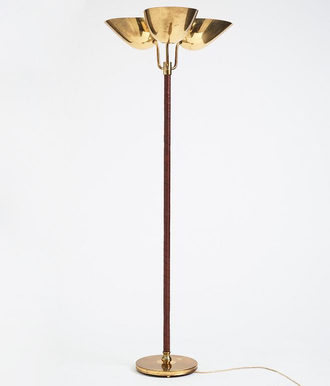 Carl-Axel Acking, a rare model "2645" floor lamp, Bröderna Malmströms metallvarufabrik, Sweden 1940s-50s.