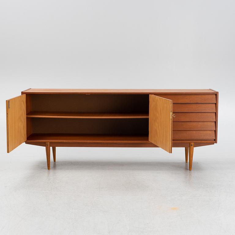 A teak veneered sideboard, mid 20th Century.