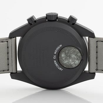Swatch/Omega, MoonSwatch, Mission to Mercury, kronograf, armbandsur, 42 mm.