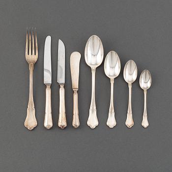 A 63 pcs silver cutlery set, including G.A. Dahlgren AB. Malmö, 1939.