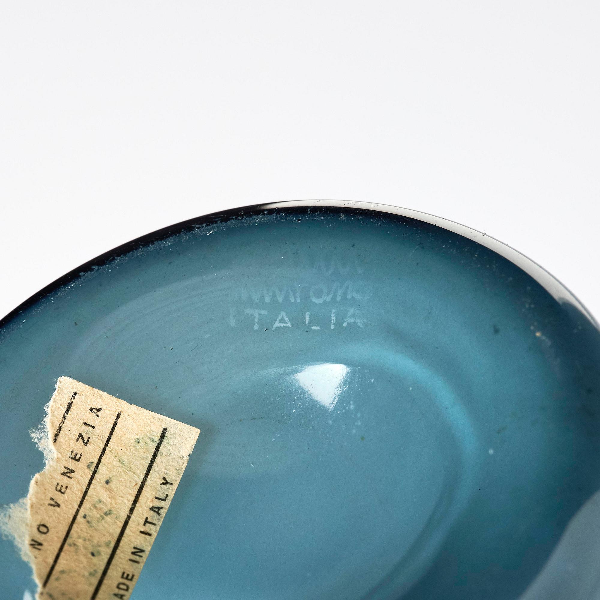 Paolo Venini, vas, "Opalino", modell 6225, glas, Venini, Murano, Italien, 1950-tal.