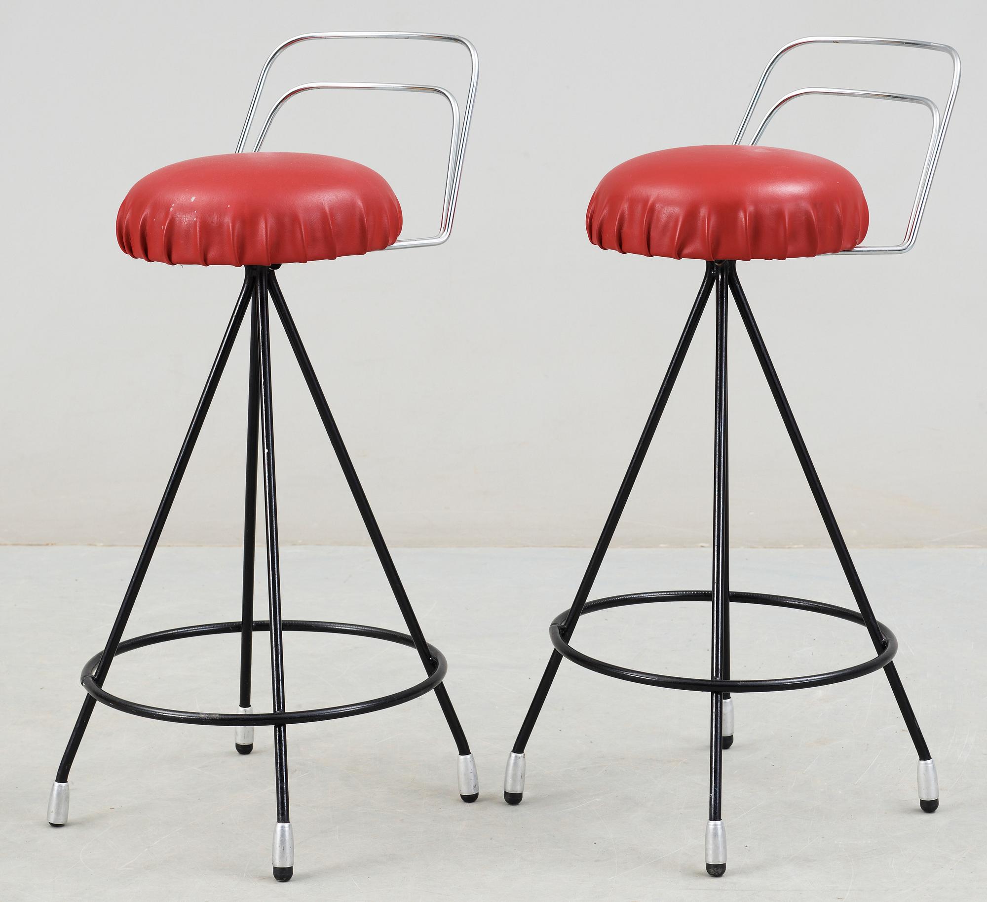 BARSTOLAR, ett par. 1950/60-tal.