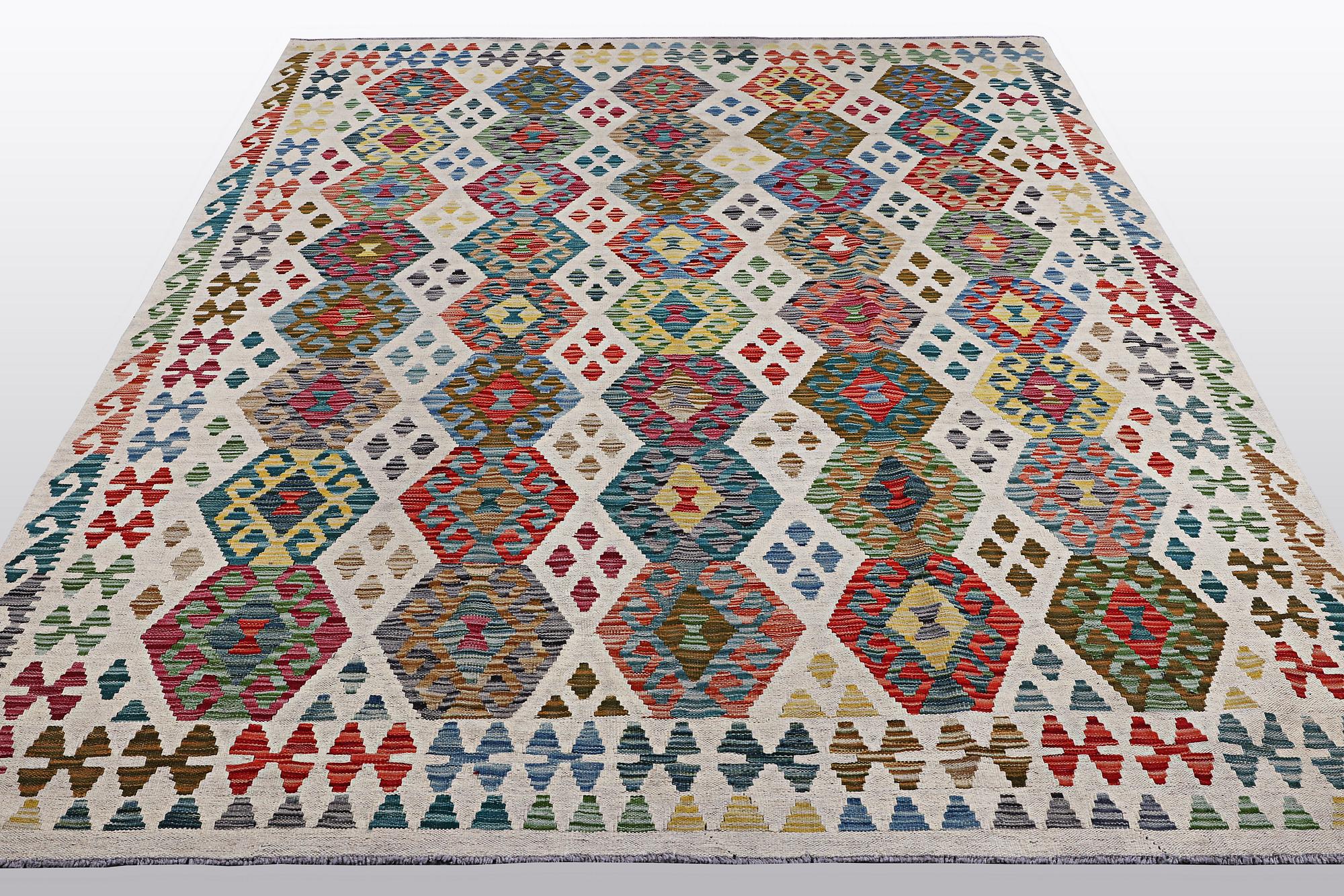 A carpet, kilim, ca 300 x 207 cm.