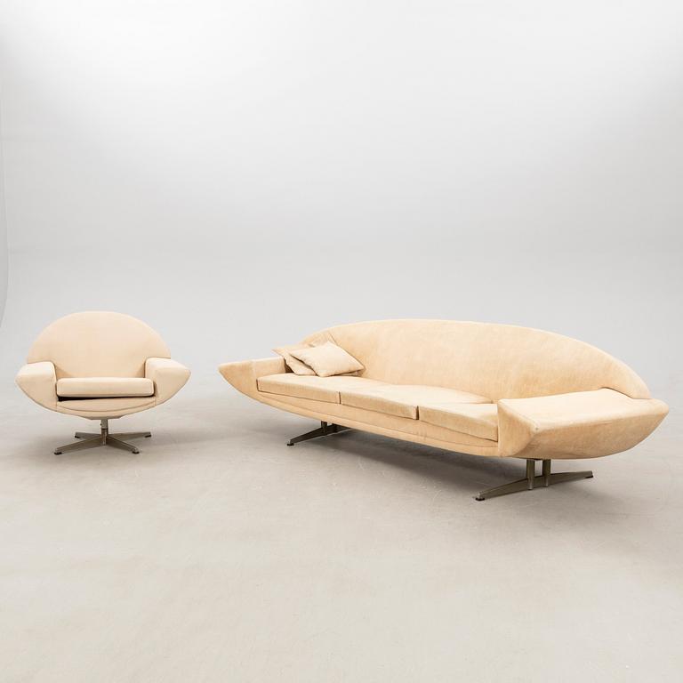 Johannes Andersen, sofa and armchair, "Capri", Trensum, 1960s.