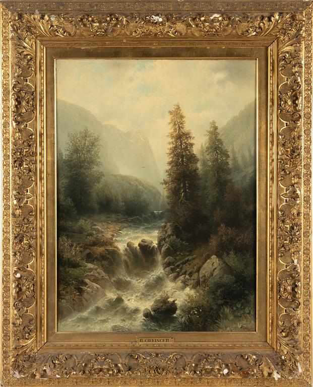 Rudolf Giffinger, oil on panel, signed.