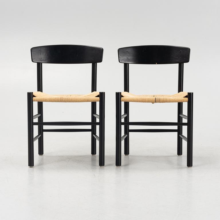 Børge Mogensen, six "J39" chairs, Denmark.