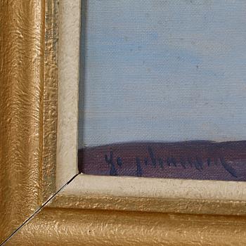 YO JOHANSSON, olja på duk, signerad.