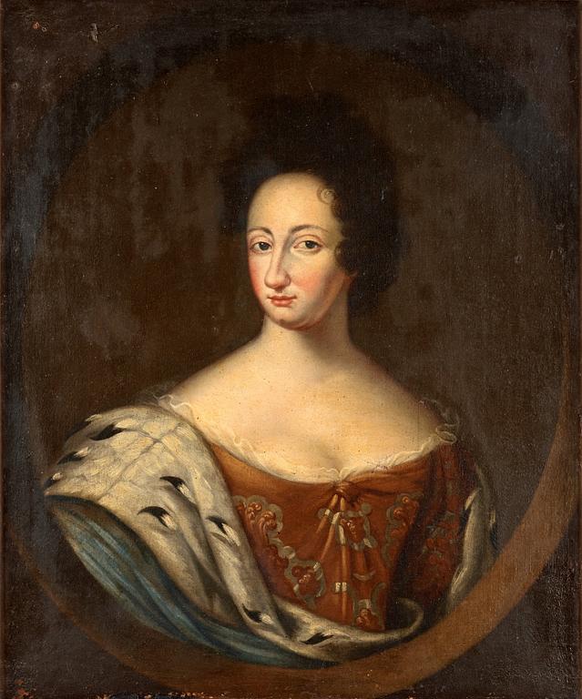 David Klöcker Ehrenstrahl Circle of, "Queen Ulrika Eleonora the elder (1656-1693)".