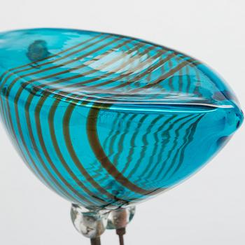 Alessandro Pianon, "Pulcino", skulptur, glas, Vistosi, Murano, Italien 1960-tal.