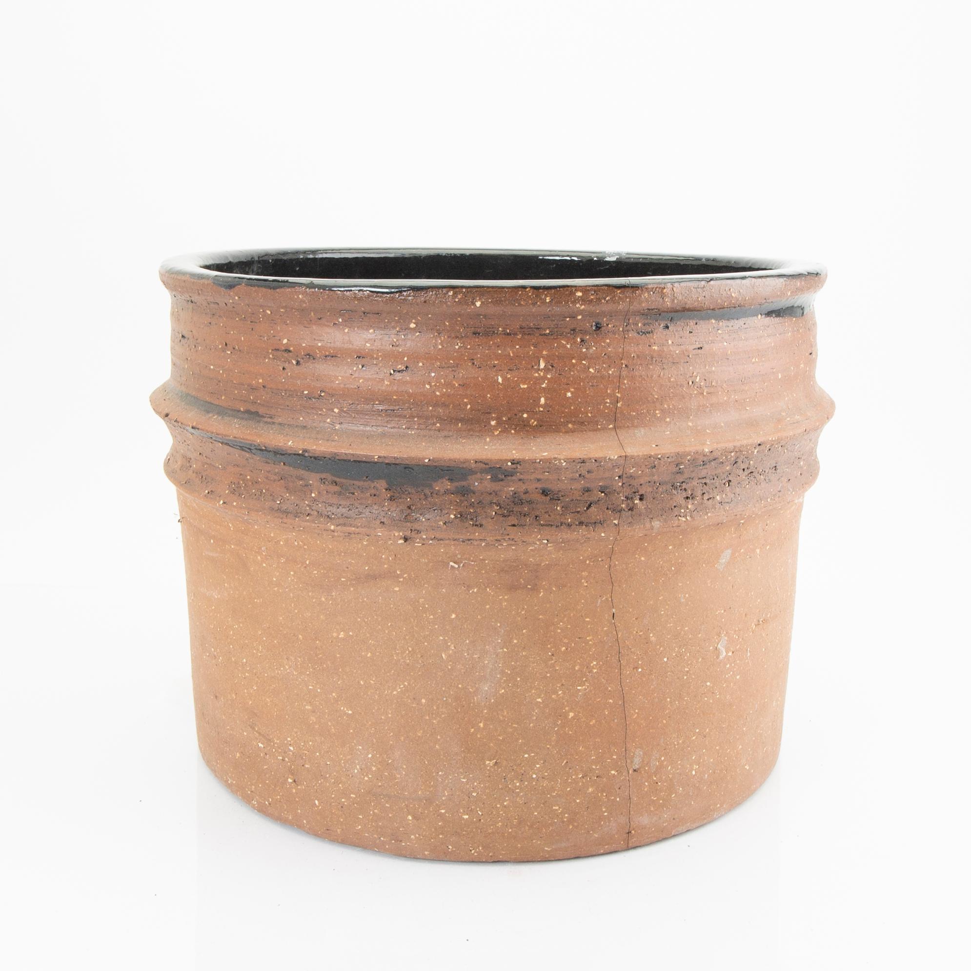 Signe Persson-Melin, ytterfoder/urna signerad Campos Filhos, Portugal delvis glaserat stengods.