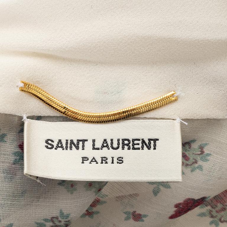 Yves Saint Laurent, a wool/silk blouse, size 36.