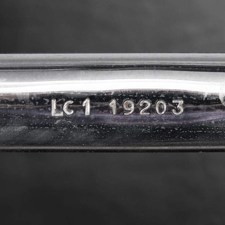 LE CORBUSIER, nojatuoleja, 4 kpl, malli LC1, 1900-luvun loppu.