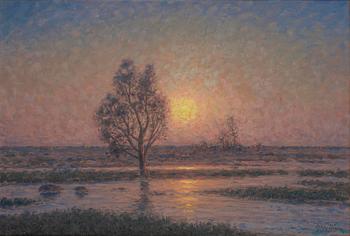 693. Per Ekström, Sunset over Öland.