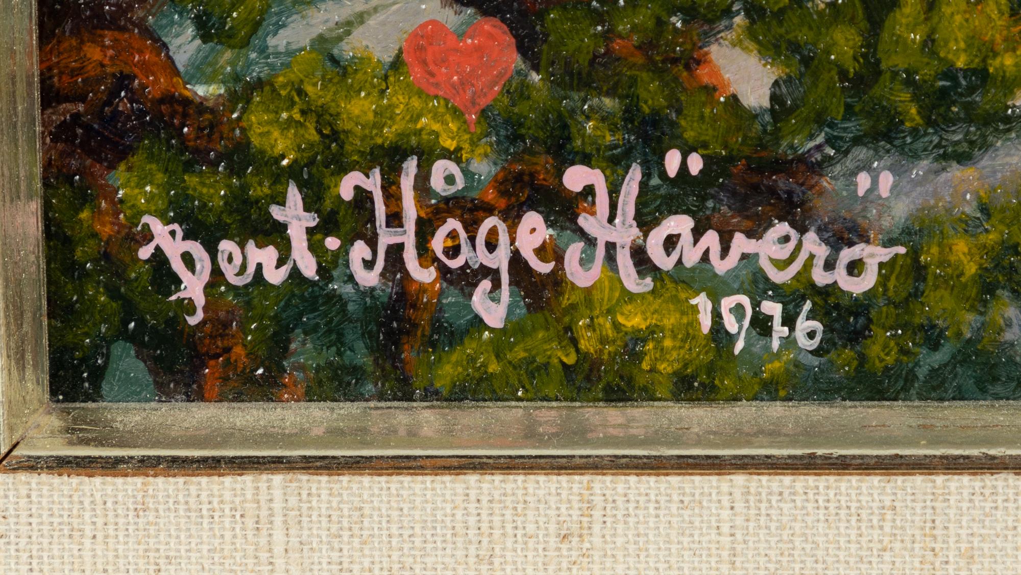Bert Håge Häverö, Avfärd.