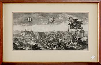 KOPPARSTICK, 2 st, bla efter Robert Gaywood, 1600-1700-tal.