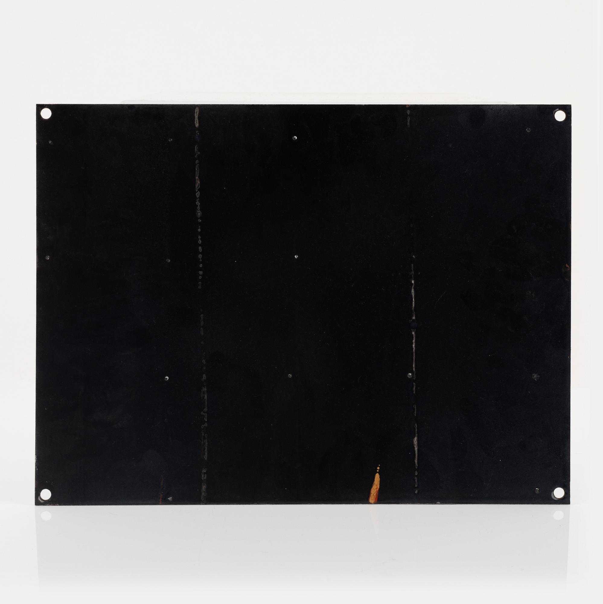 Bror Marklund, enamel on metal.