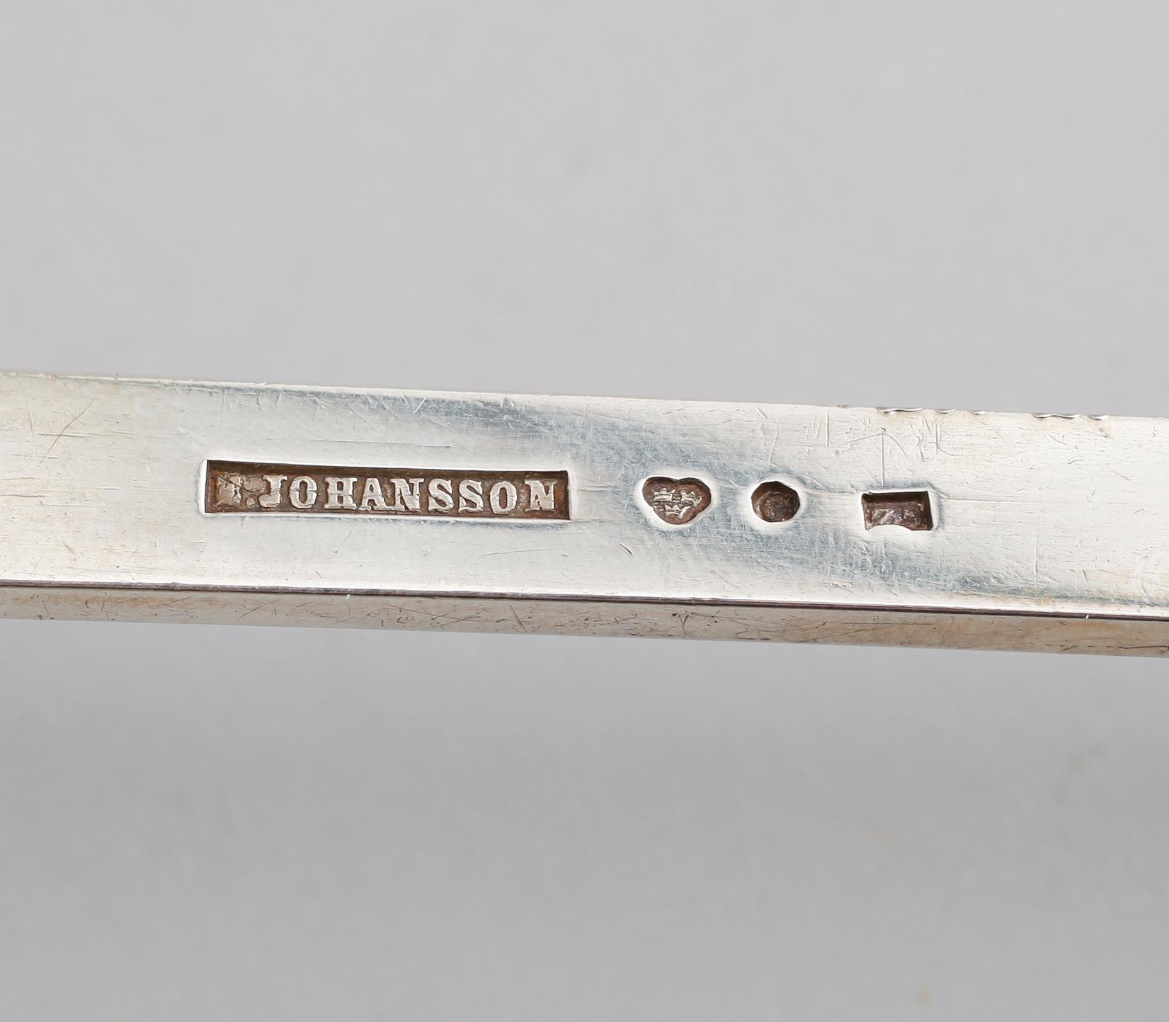 SOPPSLEV, silver, E Johansson, 1878. Vikt ca 258 gram.