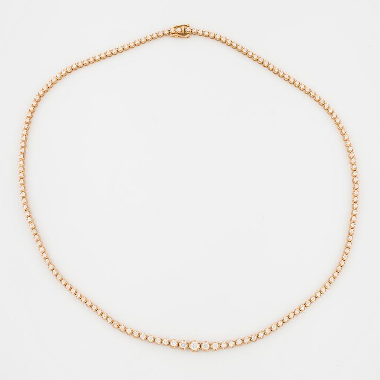 COLLIER, med briljantslipade diamanter, totalt ca 3.00 ct.