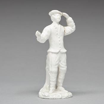 FIGURIN, mjukt porslin. Marieberg, 1700-tal.