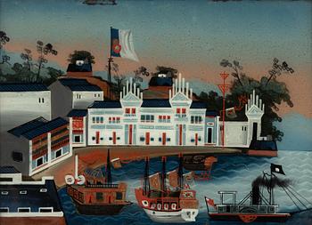 Glasmålning, Kina, 1900-tal.