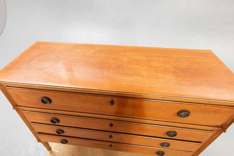 A Louis XVI style mahogany bureau mid 1900s.