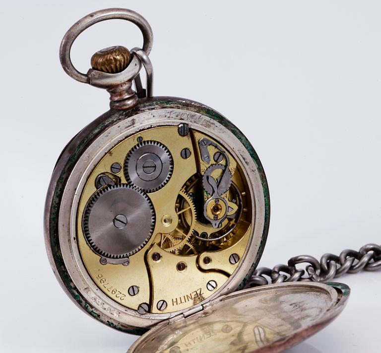 FICKUR, 3 st, silver och nickel, 1900-talets första hälft.